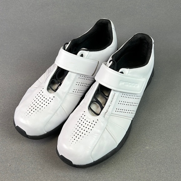 Porsche design white leather weight lifting shoes. Worn but good condition. - Picture 1 of 10
